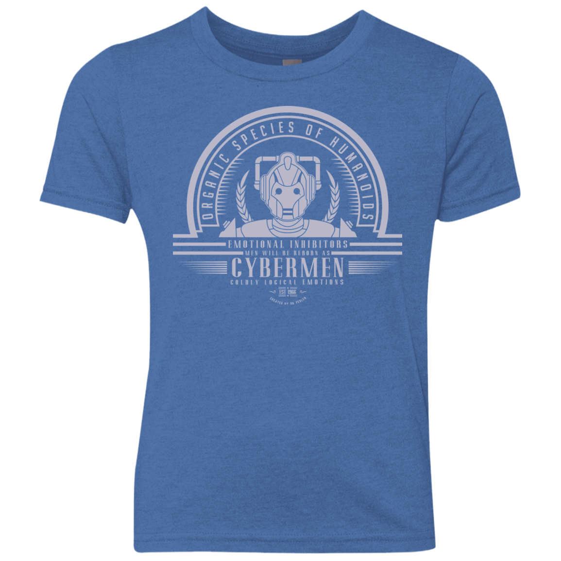 Who Villains Cybermen Youth Triblend T-Shirt