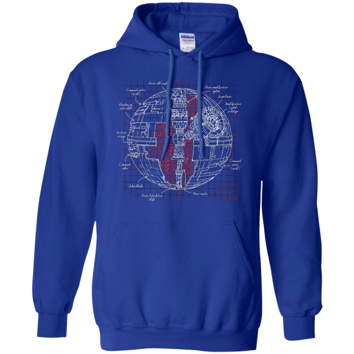 Death Star Plan Pullover Hoodie