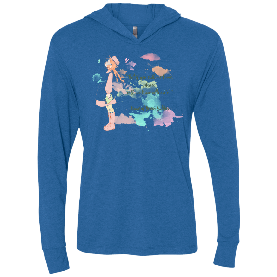 Anne of Green Gables 4 Triblend Long Sleeve Hoodie Tee