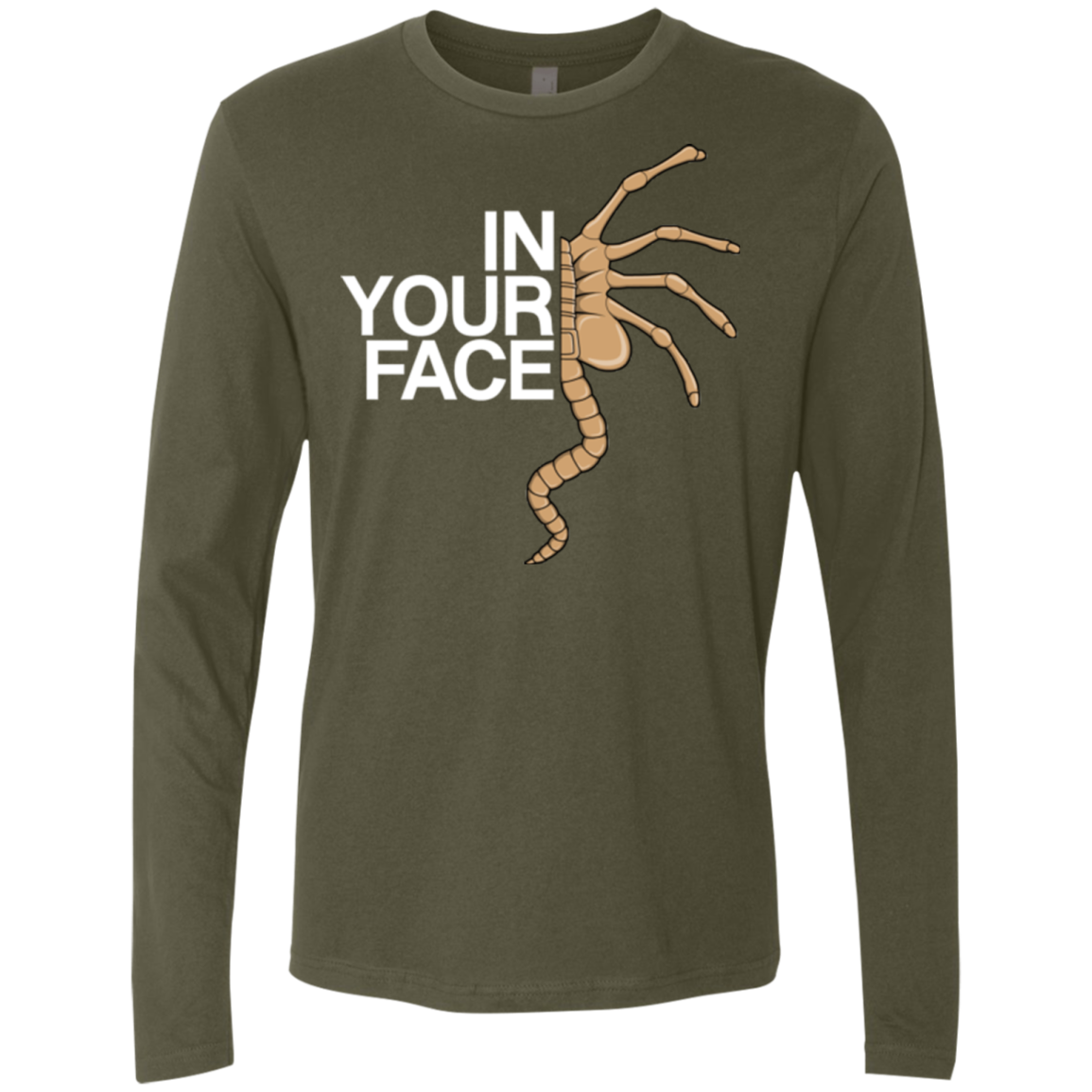 IN YOUR FACE Men's Premium Long Sleeve