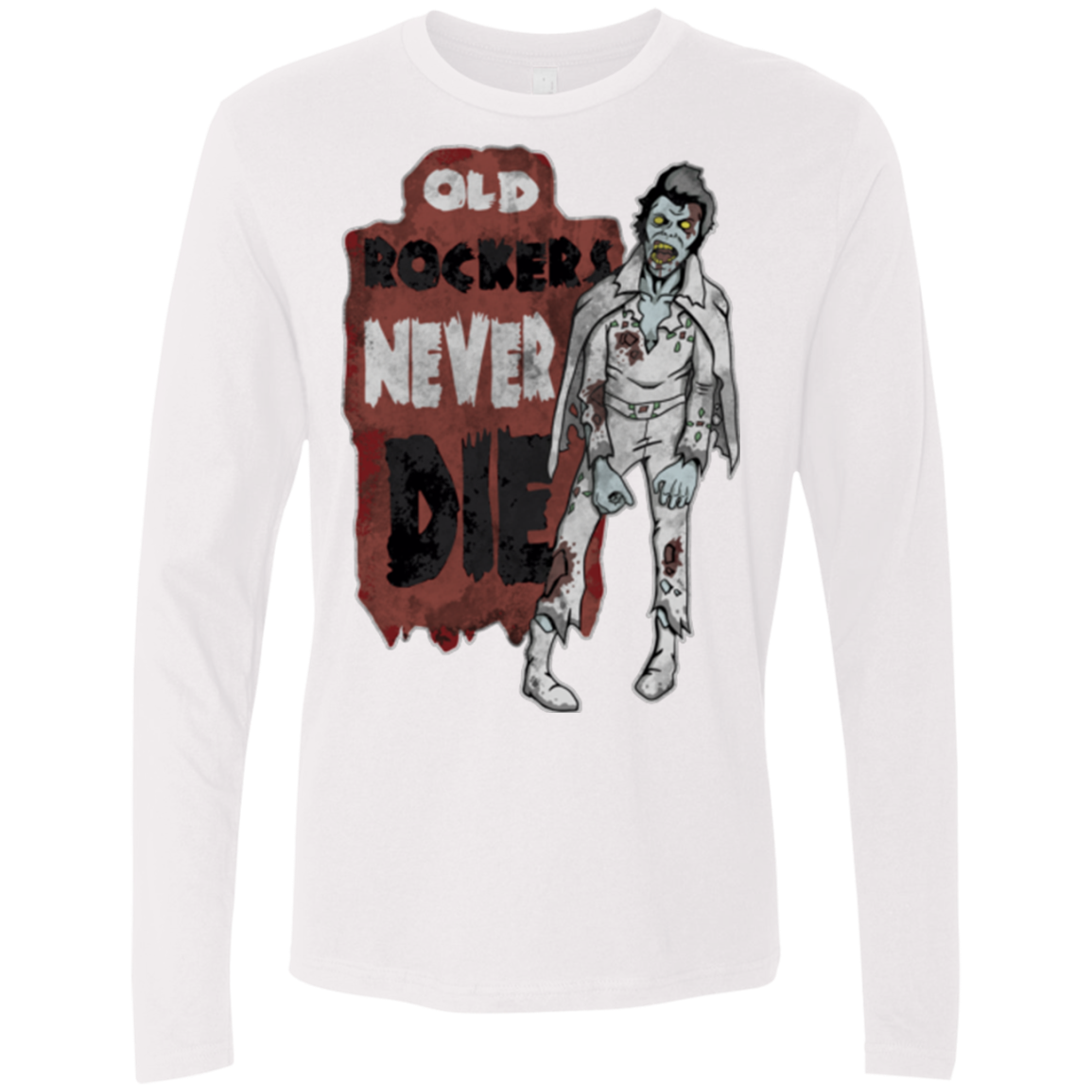 Old Rockers Never Die Men's Premium Long Sleeve