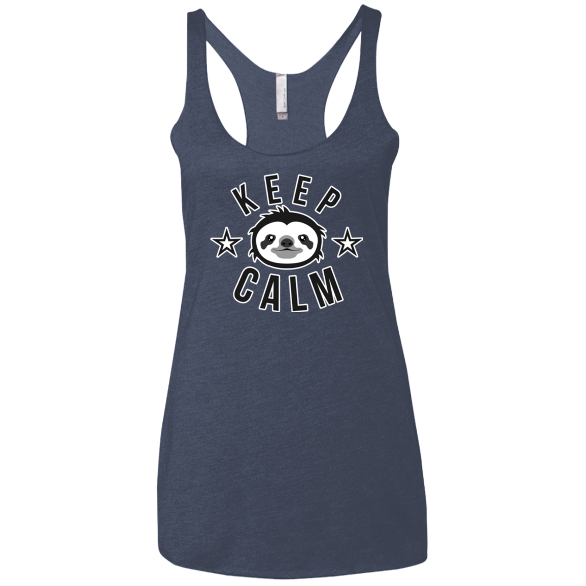 Keep Calm Women's Triblend Racerback Tank