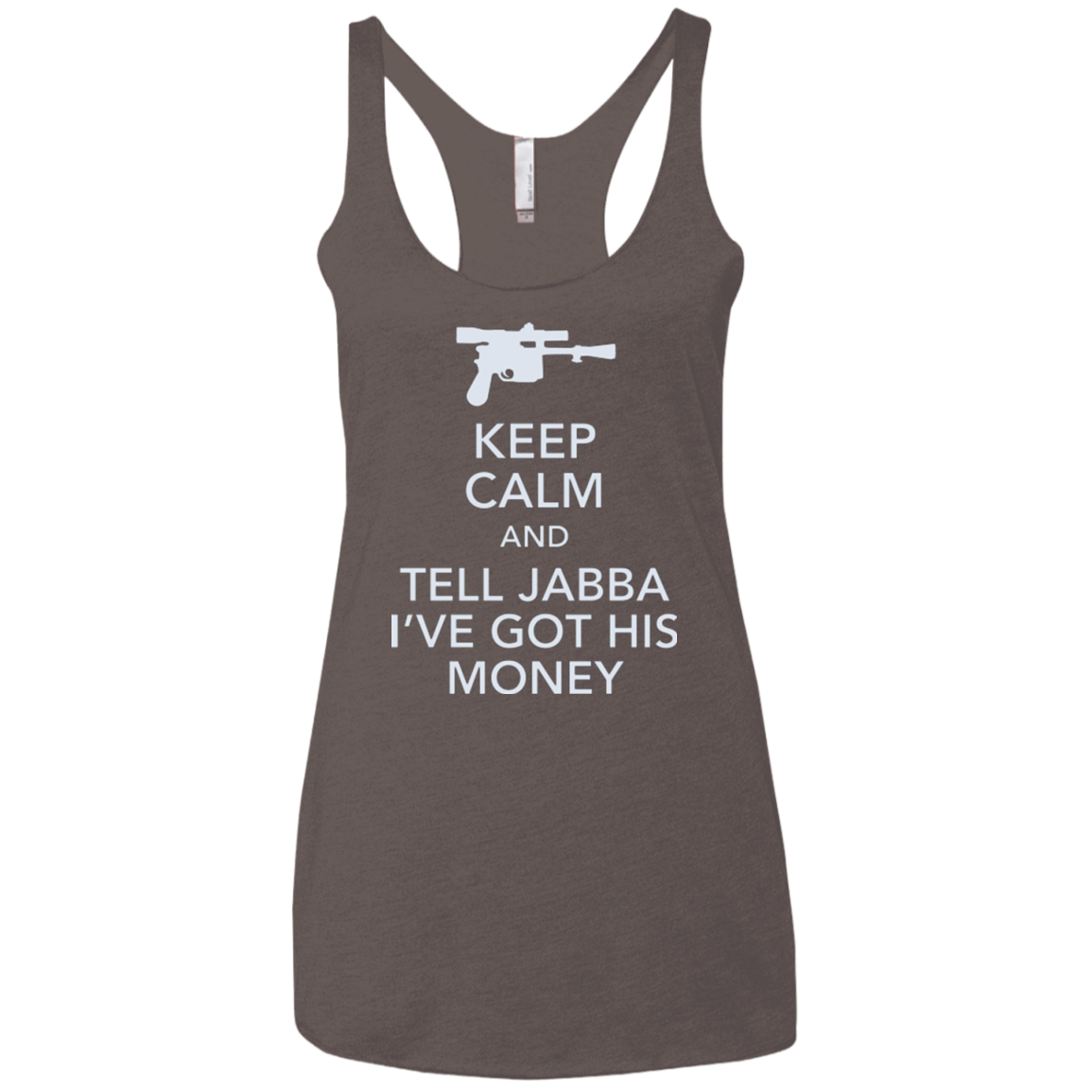 Tell Jabba (2) Women's Triblend Racerback Tank