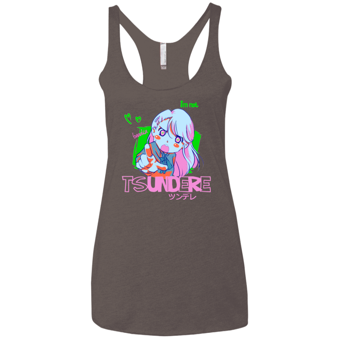 Tsundere Women's Triblend Racerback Tank