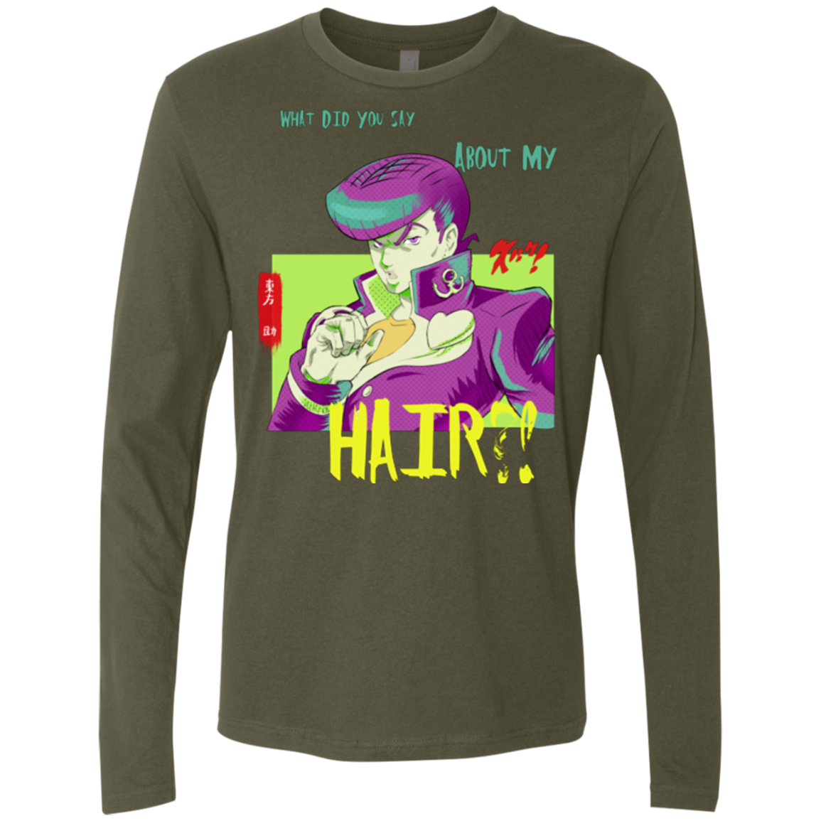Jojo Josuke Bizarre Adventure Men's Premium Long Sleeve