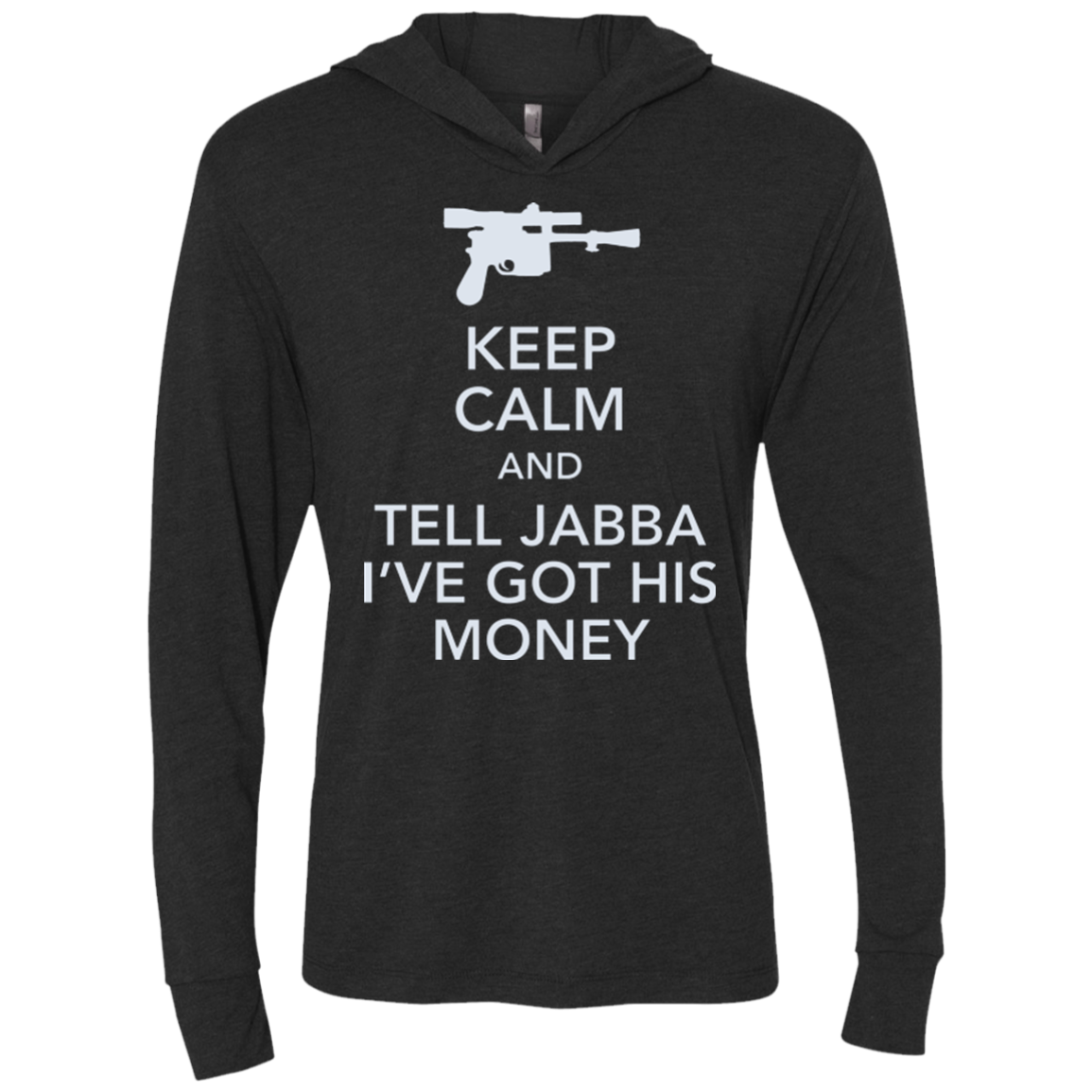 Tell Jabba (2) Triblend Long Sleeve Hoodie Tee