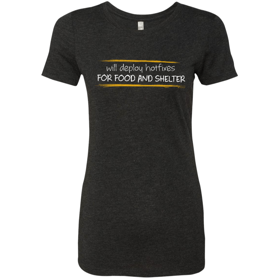 Deploying Hotfixes For Food And Shelter Women's Triblend T-Shirt