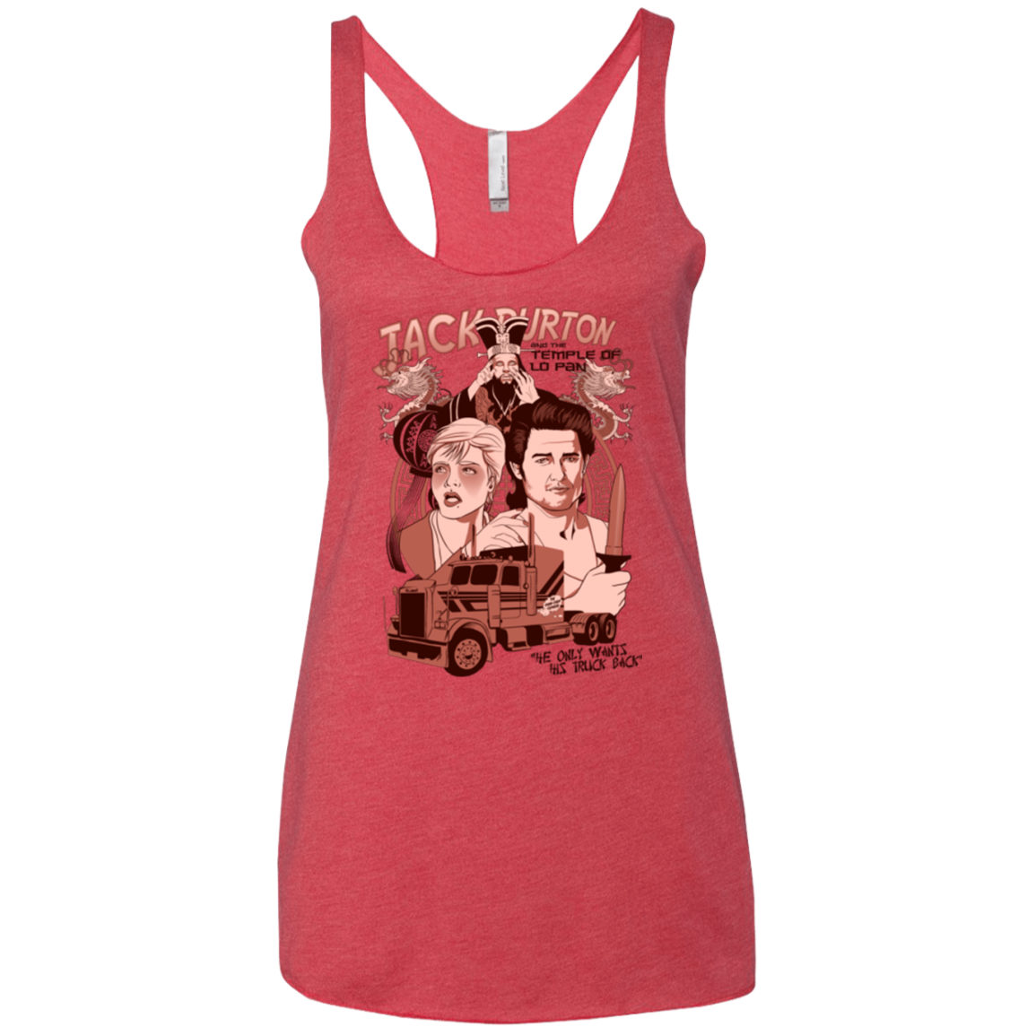 The Temple of Lo Pan Women's Triblend Racerback Tank