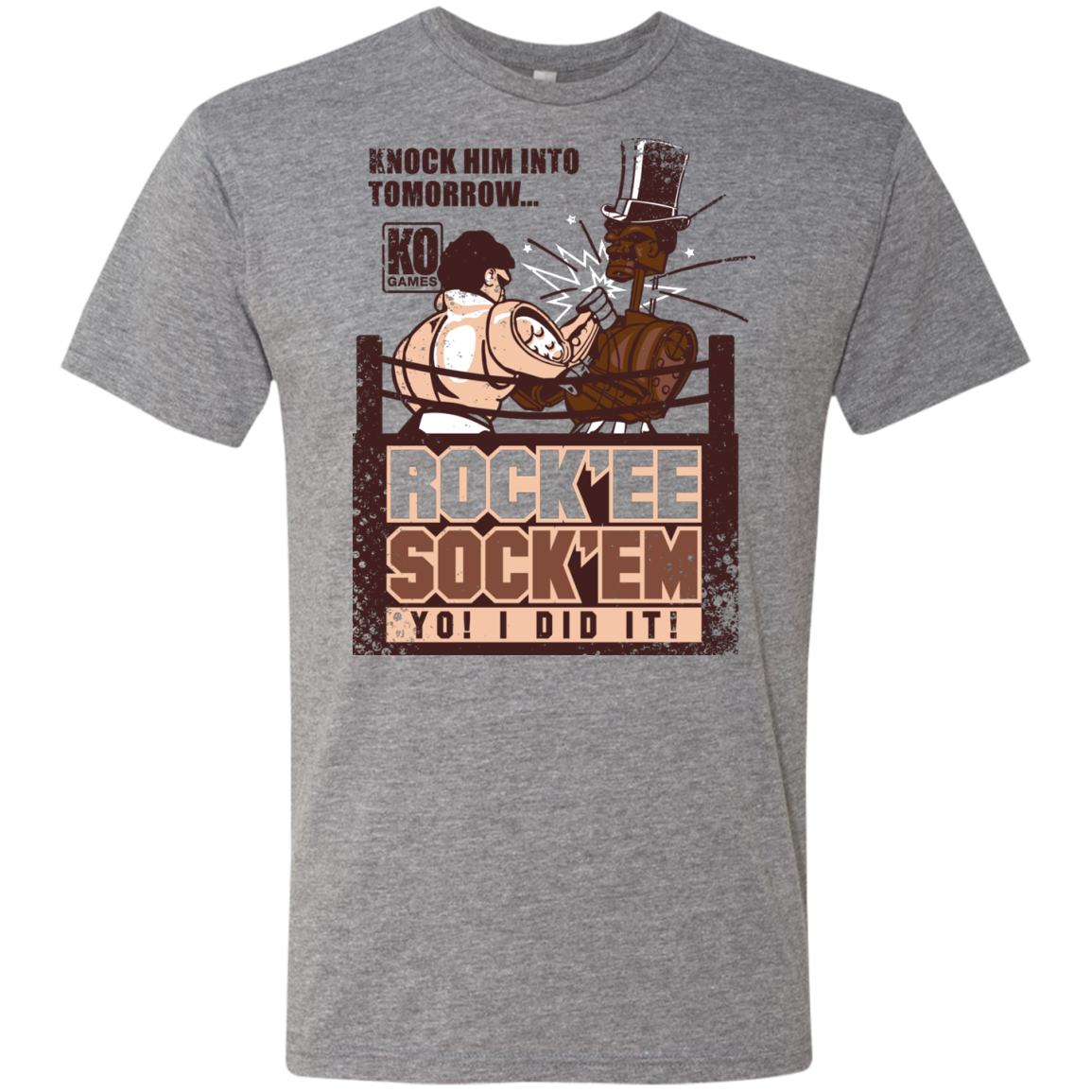 Rockee Sockem Men's Triblend T-Shirt
