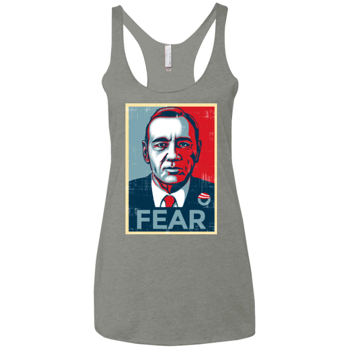 fear Women's Triblend Racerback Tank