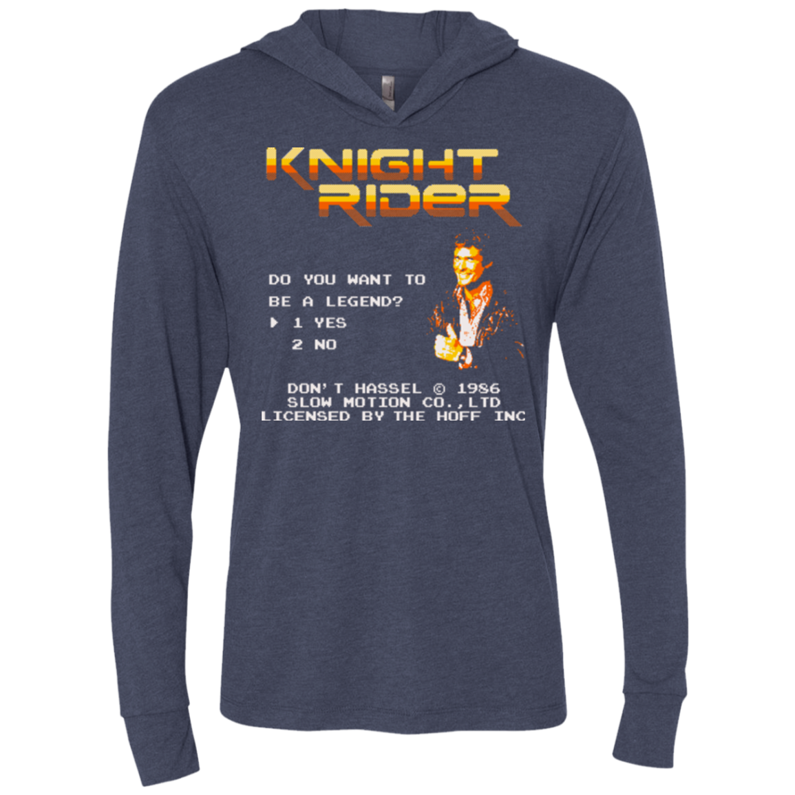 Be a legend Triblend Long Sleeve Hoodie Tee