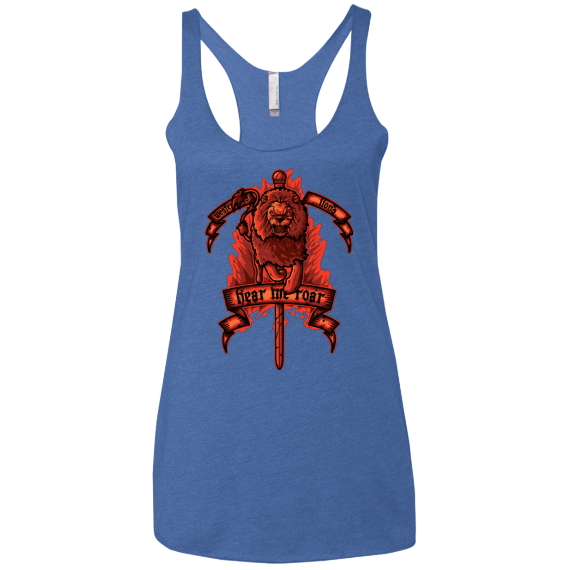 HEAR ME ROAR Women's Triblend Racerback Tank