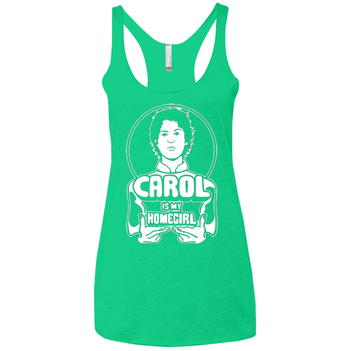 Homegirl Carol Women's Triblend Racerback Tank