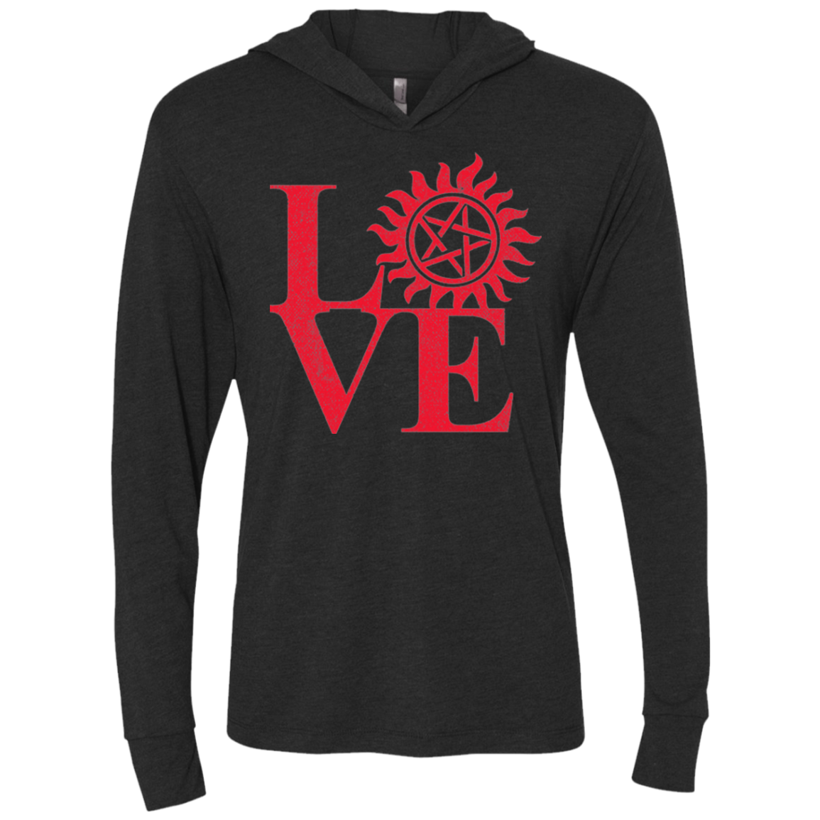 Love Hunting Triblend Long Sleeve Hoodie Tee