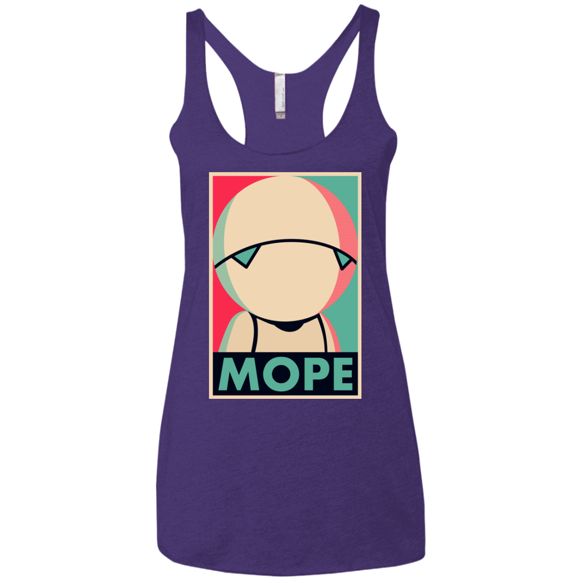 Mope Around Women's Triblend Racerback Tank