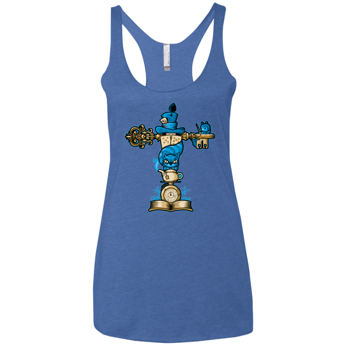 Wonderland Totem Women's Triblend Racerback Tank