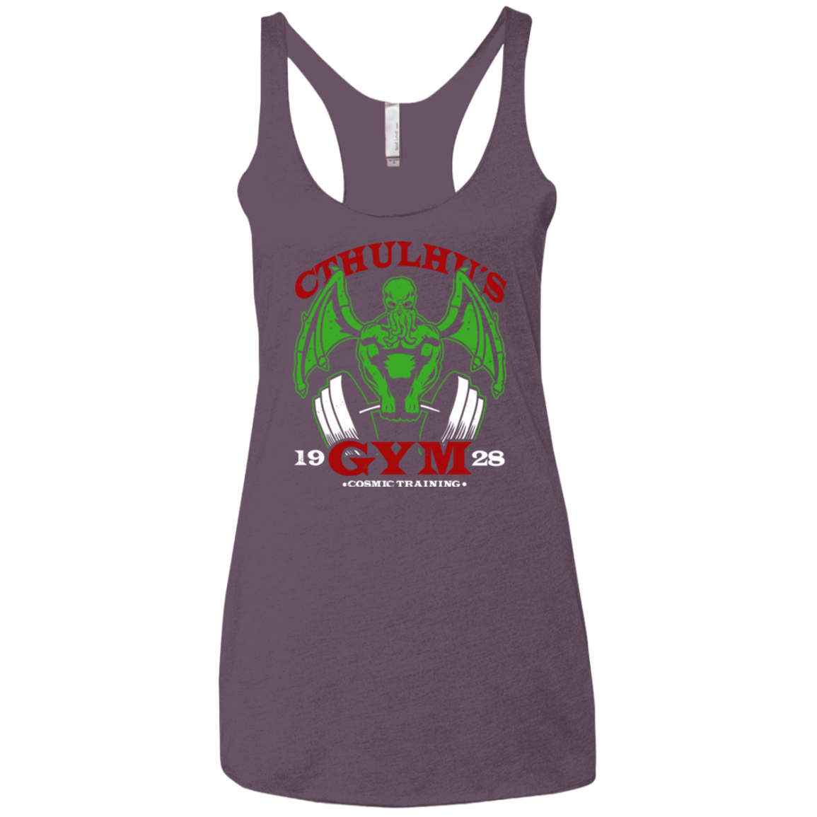 Cthulhu Gym Women's Triblend Racerback Tank