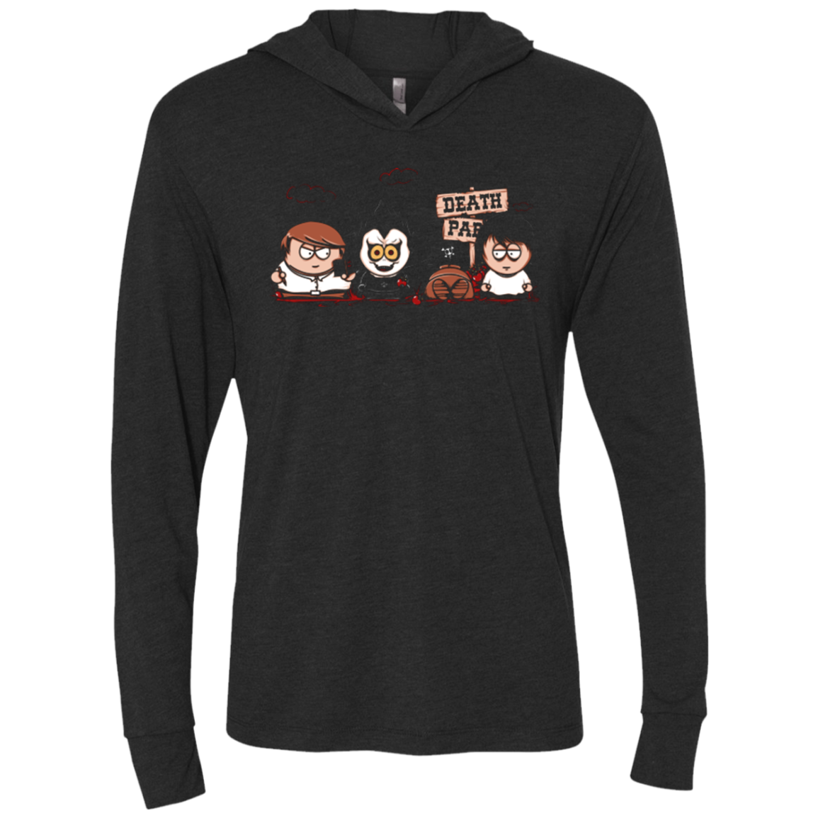 DEATH PARK Triblend Long Sleeve Hoodie Tee