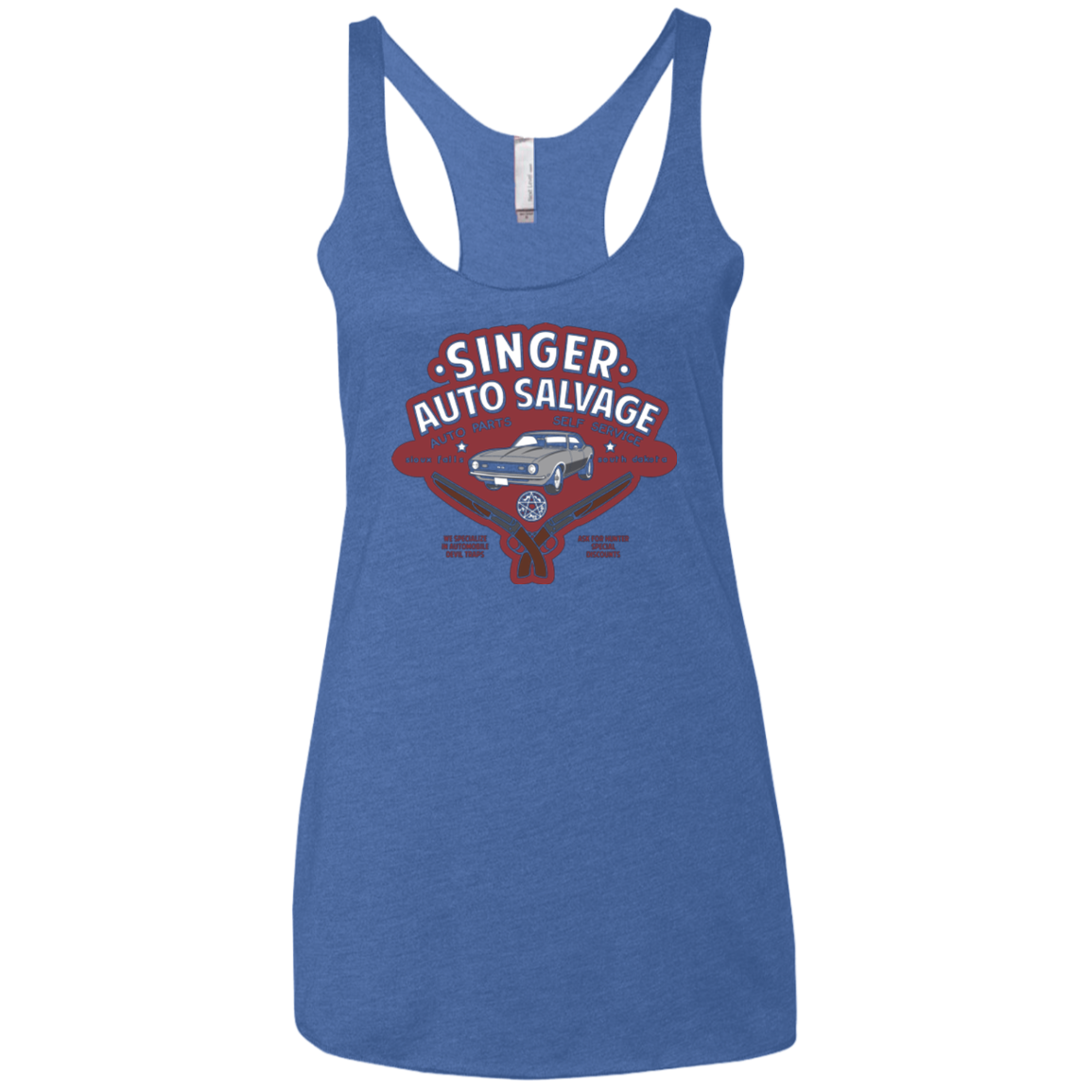 Singer Auto Salvage Women's Triblend Racerback Tank