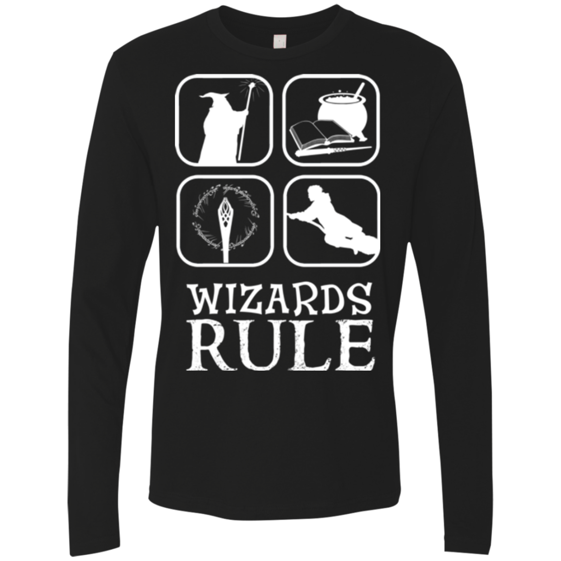 Wizards Rule Men's Premium Long Sleeve