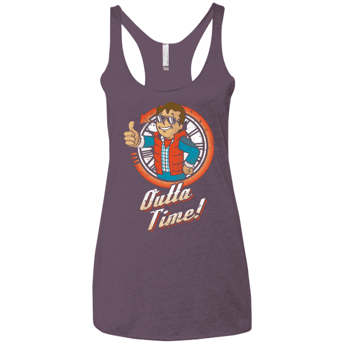 Outta Time Women's Triblend Racerback Tank