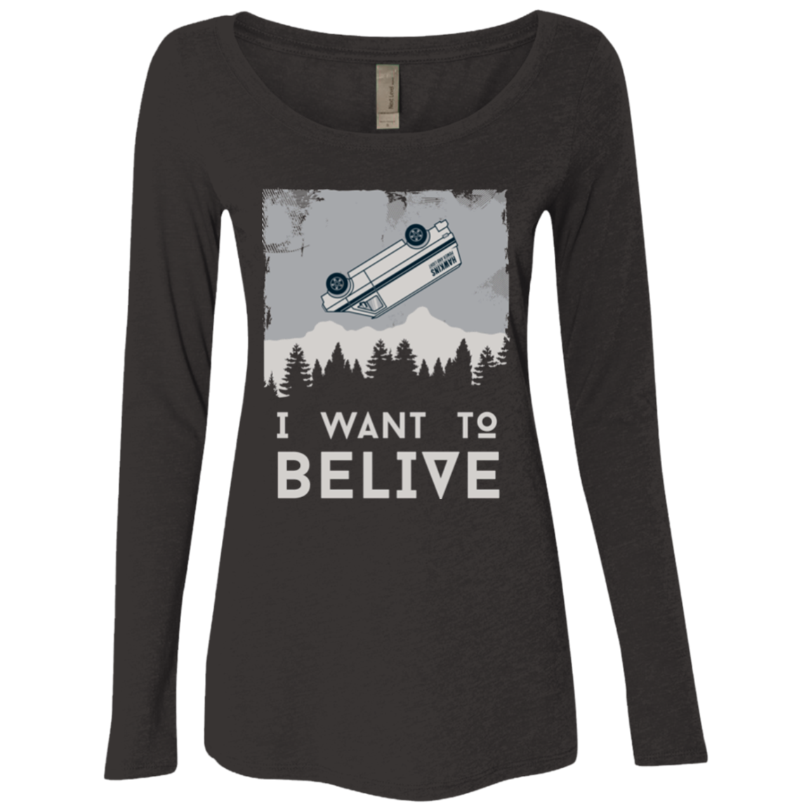 I Want to Believe Women's Triblend Long Sleeve Shirt