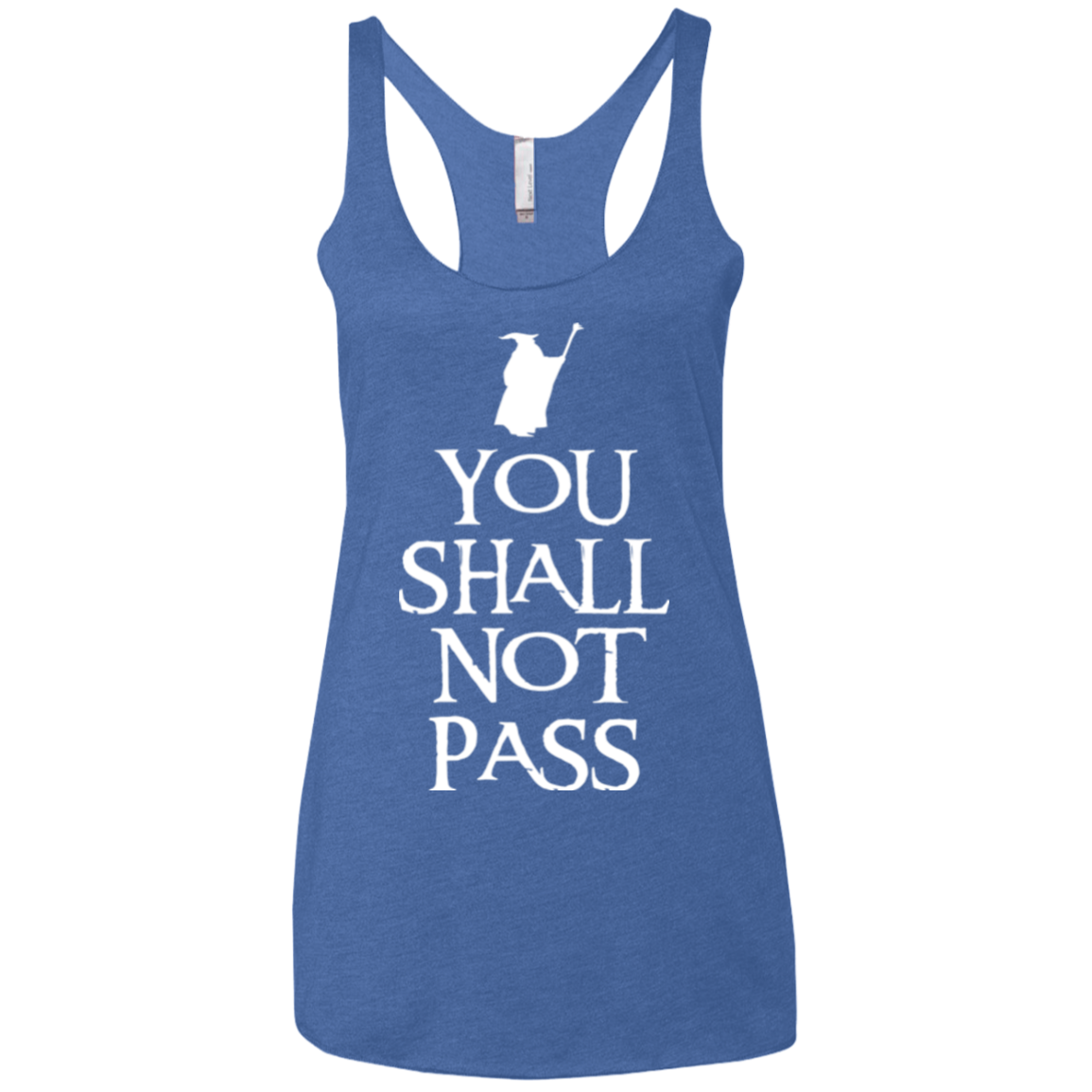 You shall not pass Women's Triblend Racerback Tank