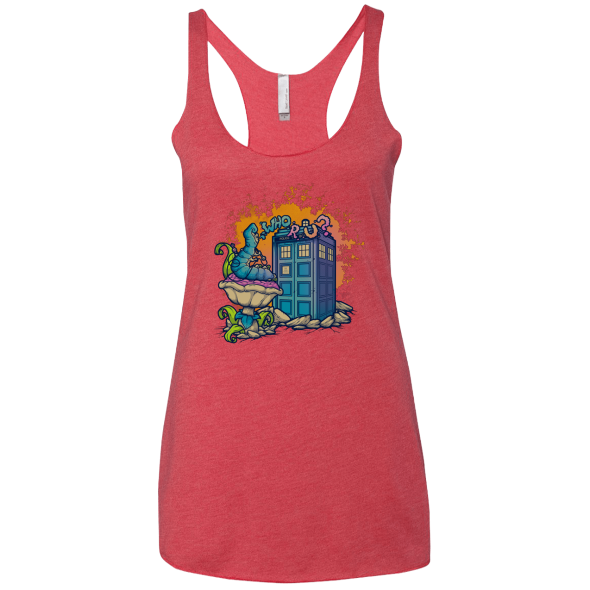 WHO R U 2 Women's Triblend Racerback Tank