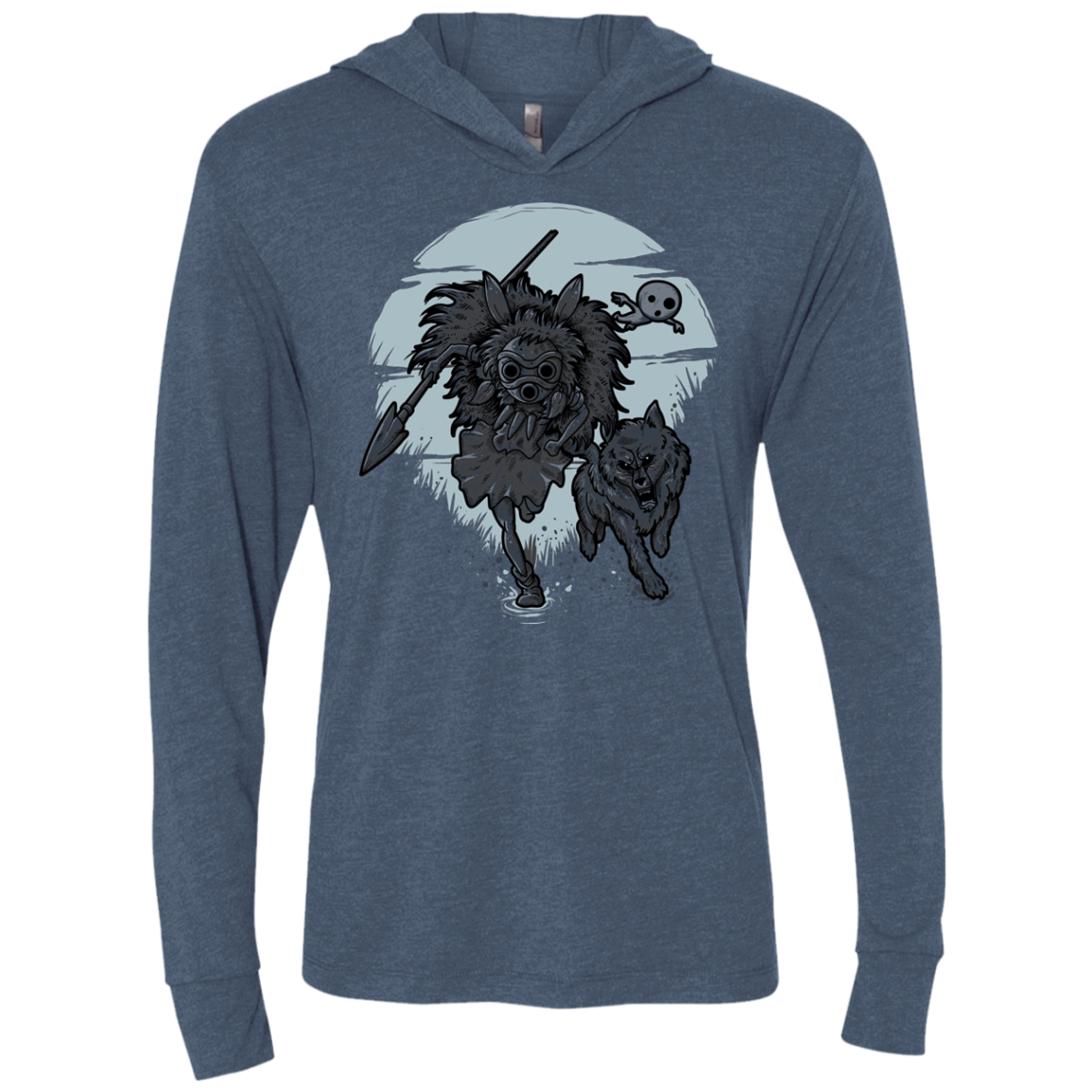 The Princess Triblend Long Sleeve Hoodie Tee