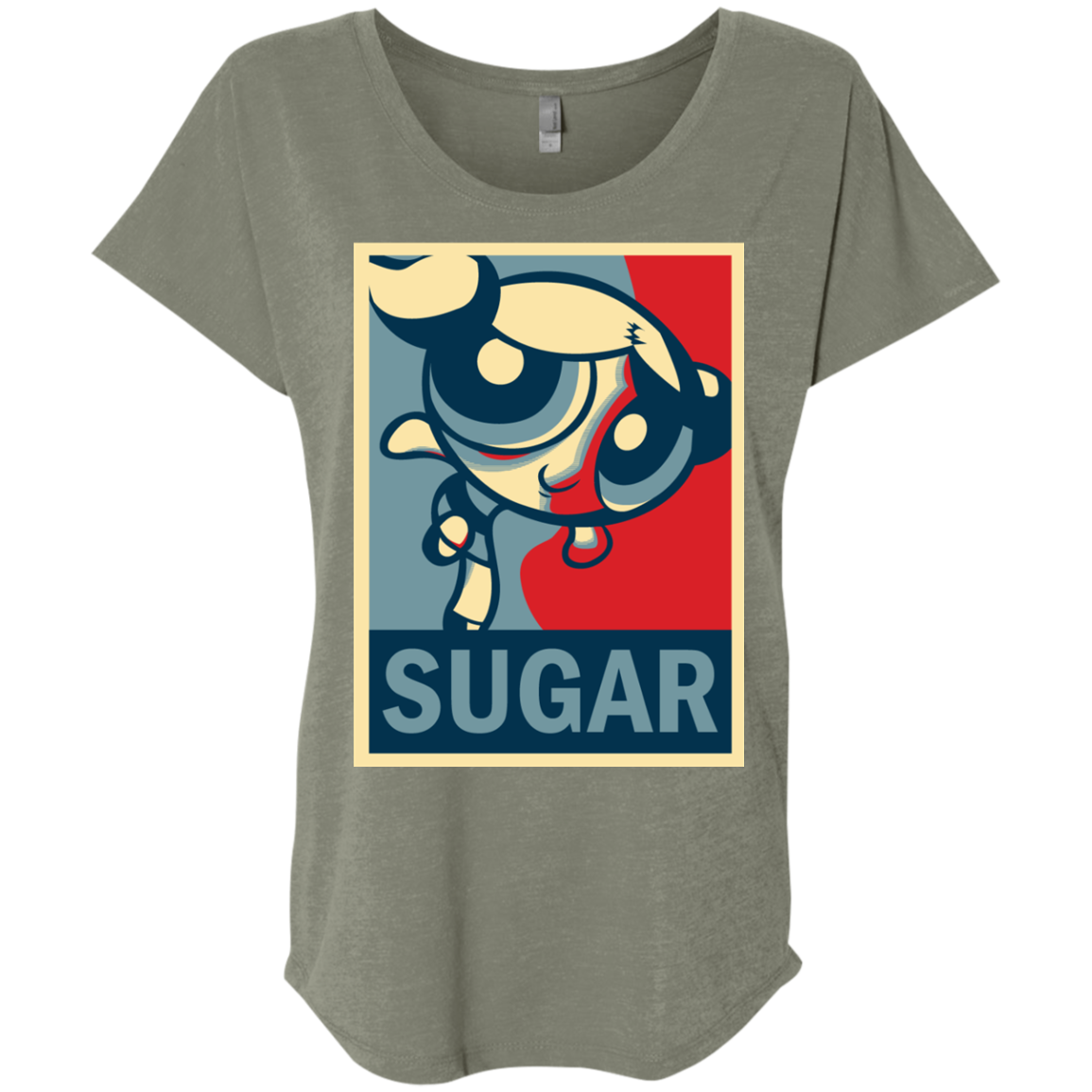 Sugar Powerpuff Triblend Dolman Sleeve
