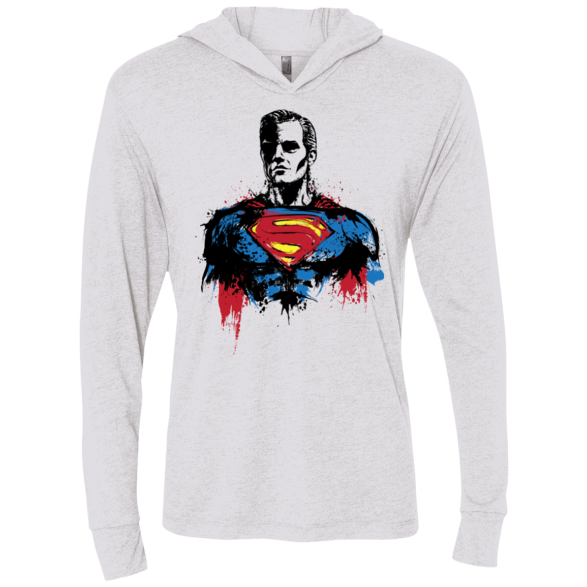 Return of Kryptonian Triblend Long Sleeve Hoodie Tee