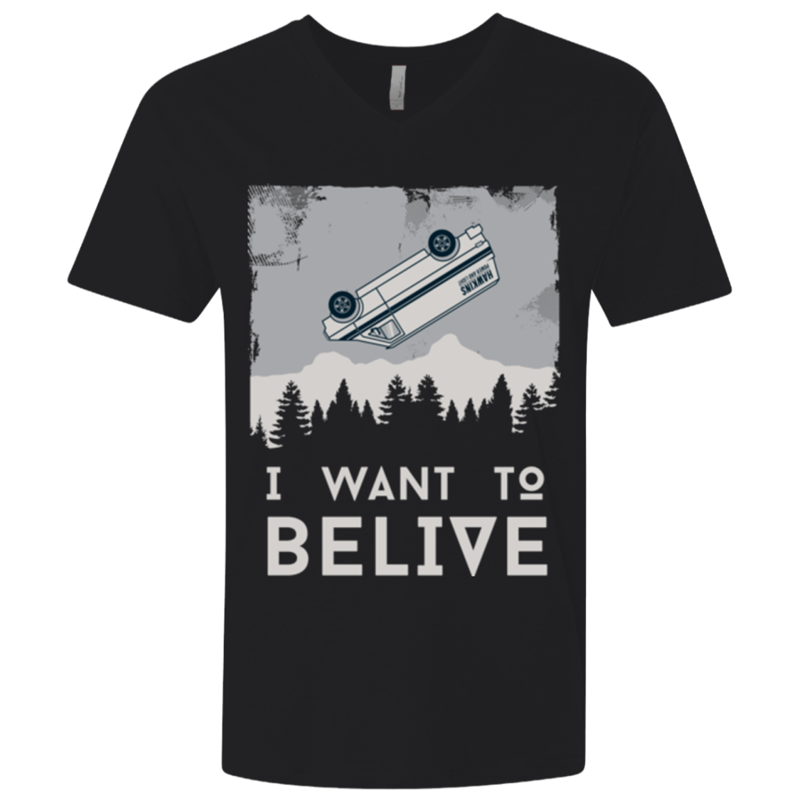 I Want to Believe Men's Premium V-Neck