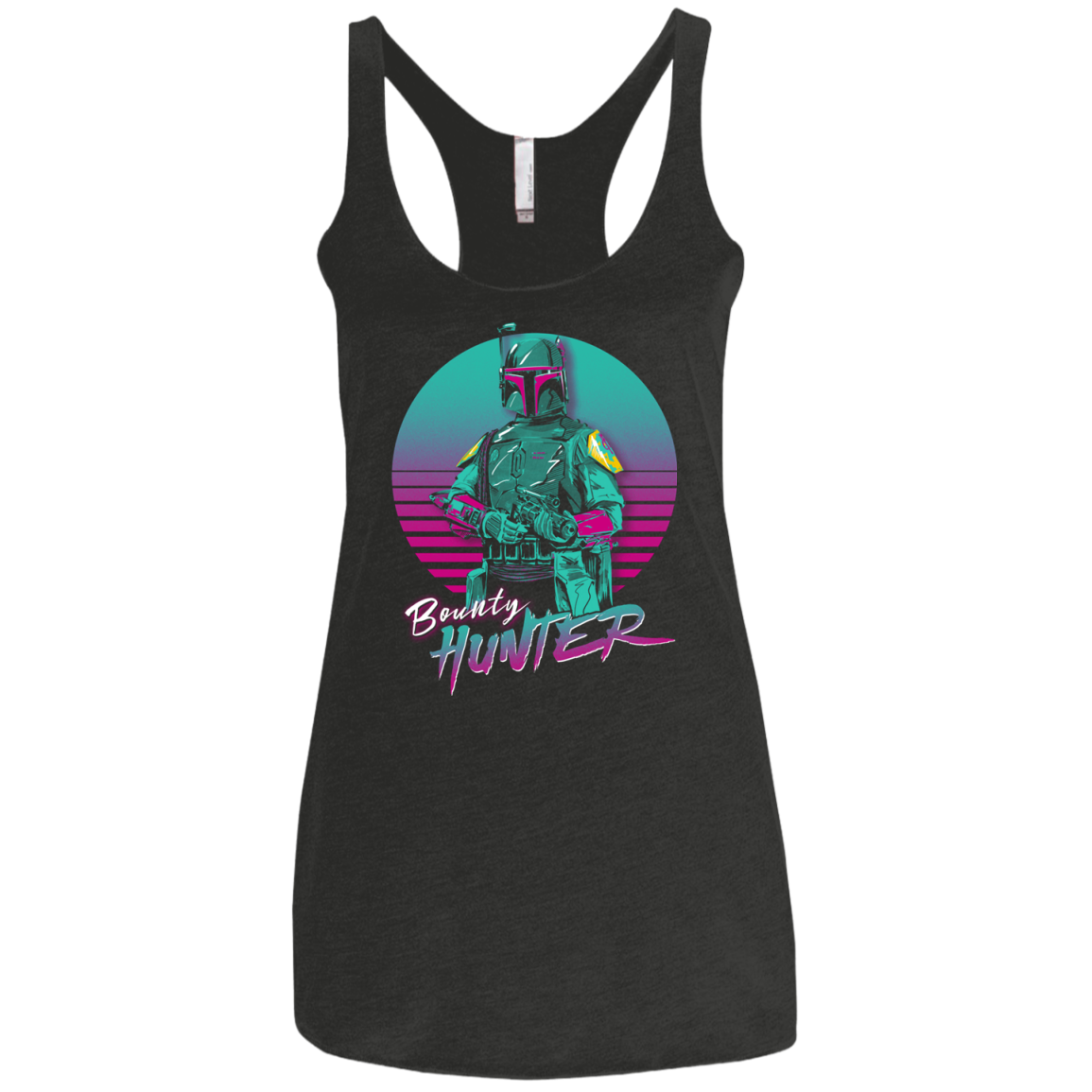 Retro Bounty Hunter Women's Triblend Racerback Tank