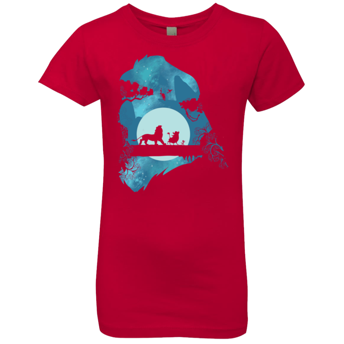 Lion Portrait Girls Premium T-Shirt