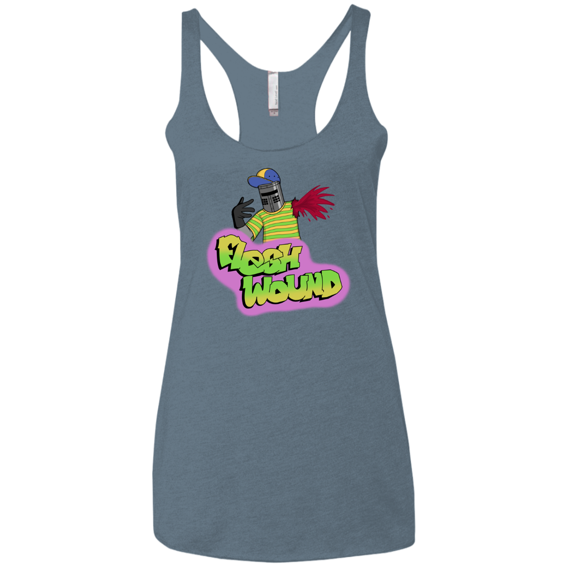 Flesh Wound Women's Triblend Racerback Tank