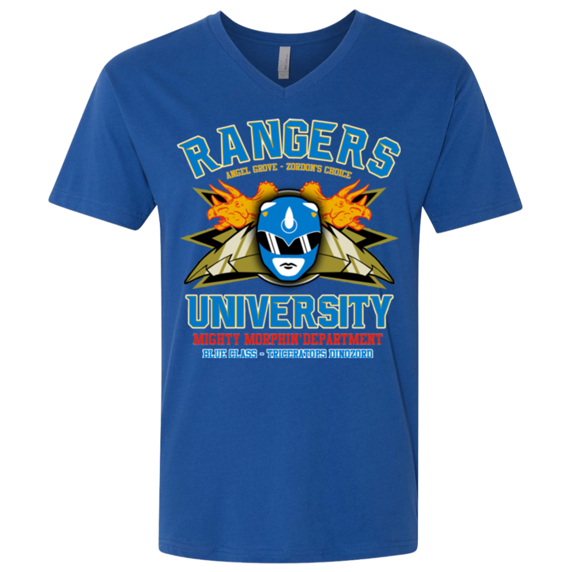 Rangers U Blue Ranger Men's Premium V-Neck