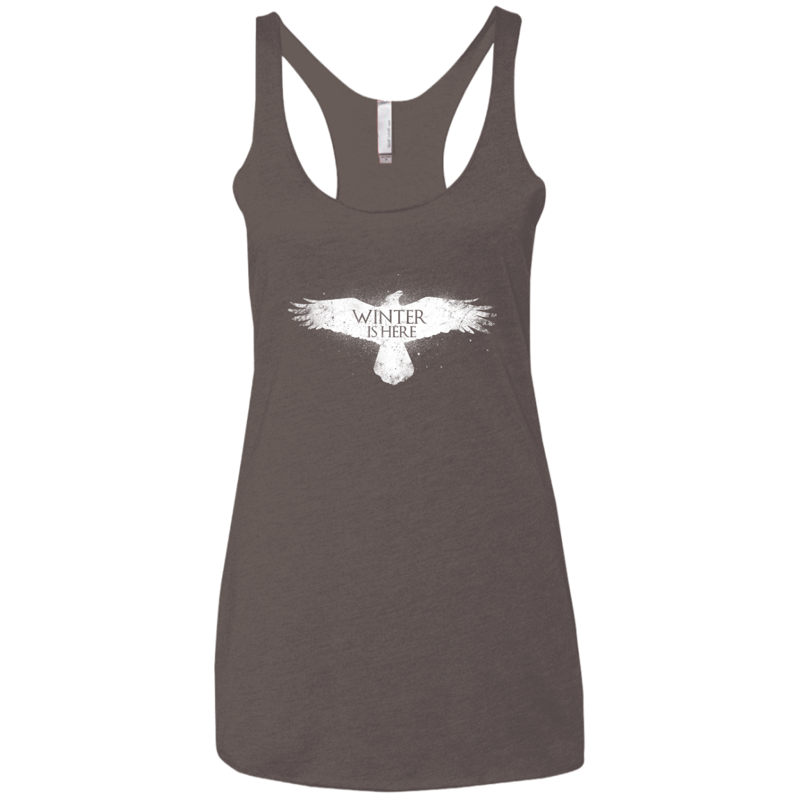 Winter is here Women's Triblend Racerback Tank