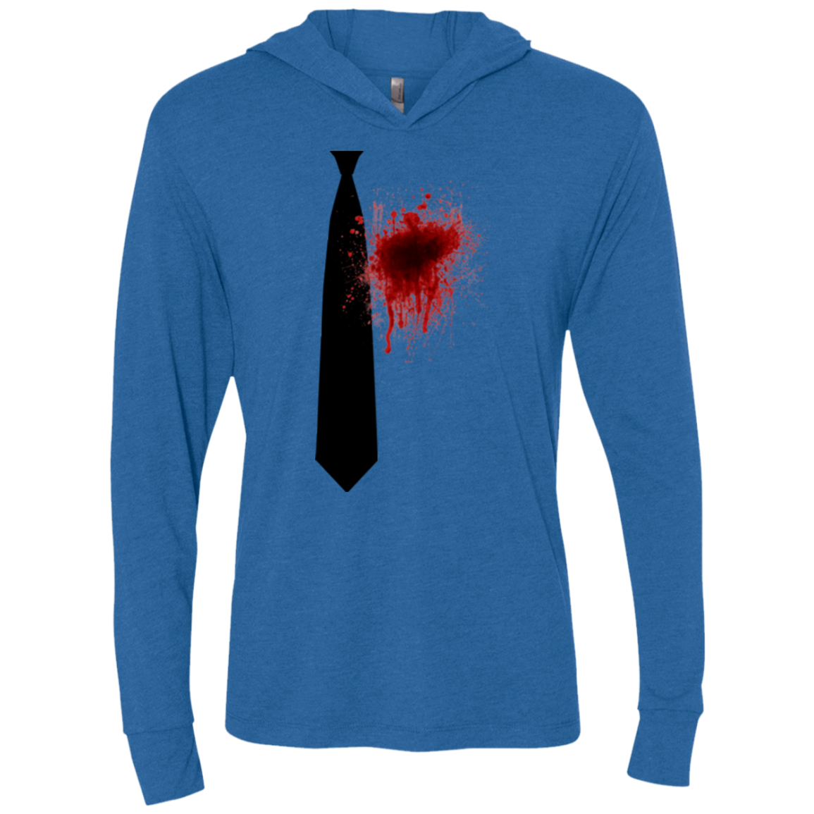 Butcher tie Triblend Long Sleeve Hoodie Tee