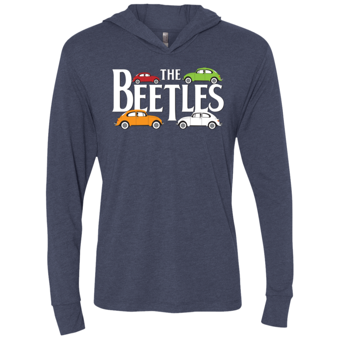 The Beetles Triblend Long Sleeve Hoodie Tee