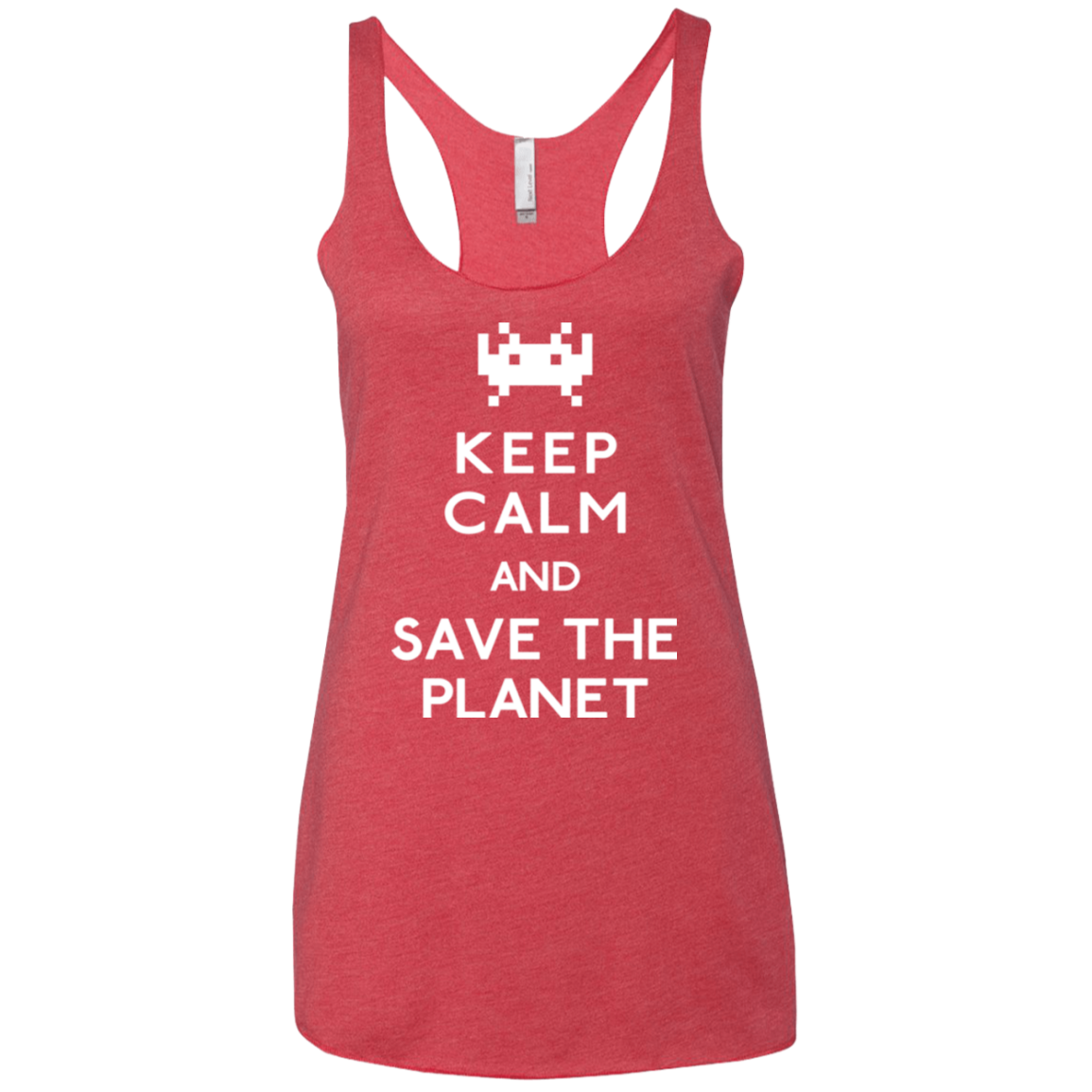 Save the planet Women's Triblend Racerback Tank