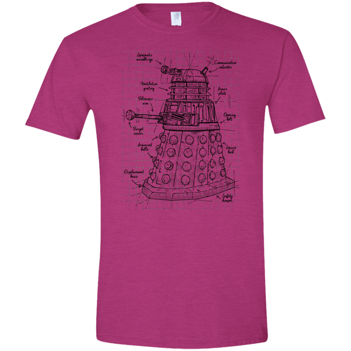 Dalek Plan Men's Semi-Fitted Softstyle