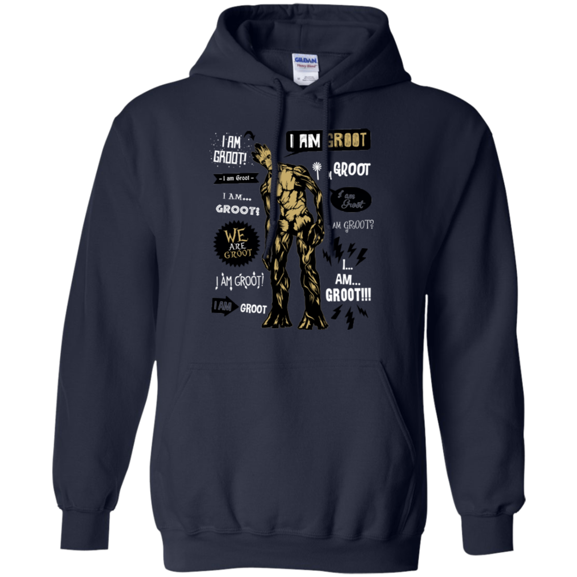 Groot Famous Quotes Pullover Hoodie