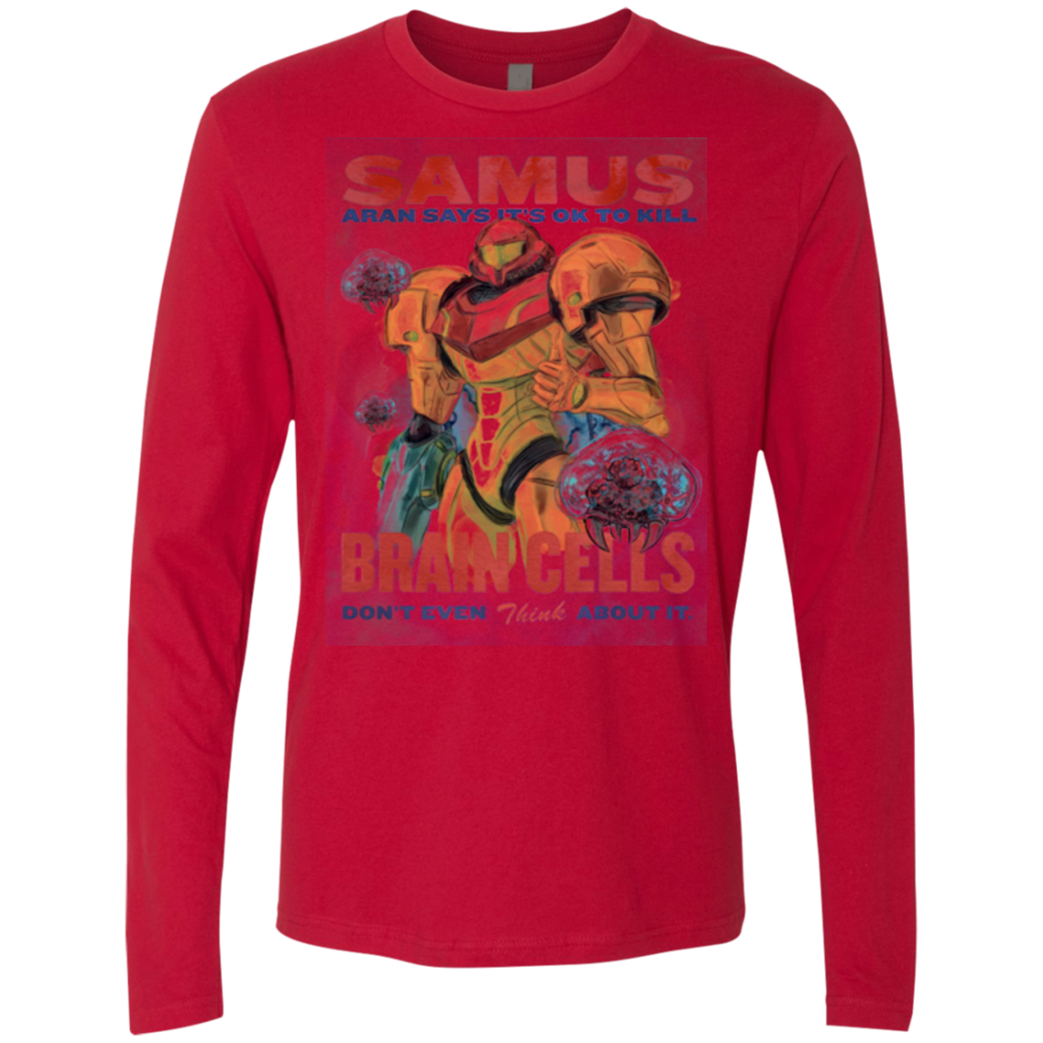 Samus Aran Propaganda Men's Premium Long Sleeve
