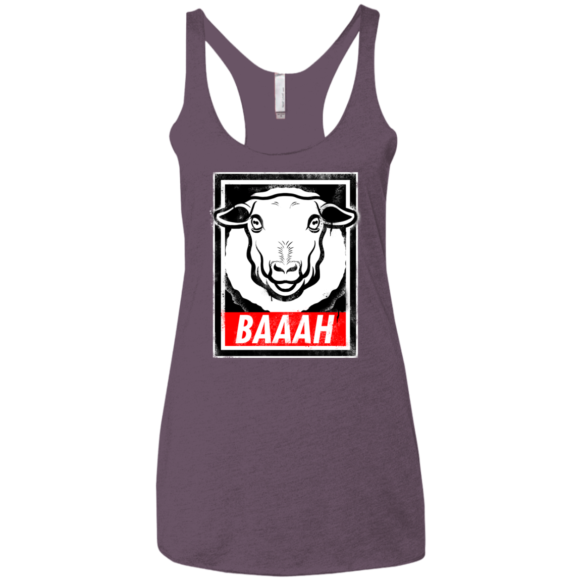 BAAAH Women's Triblend Racerback Tank