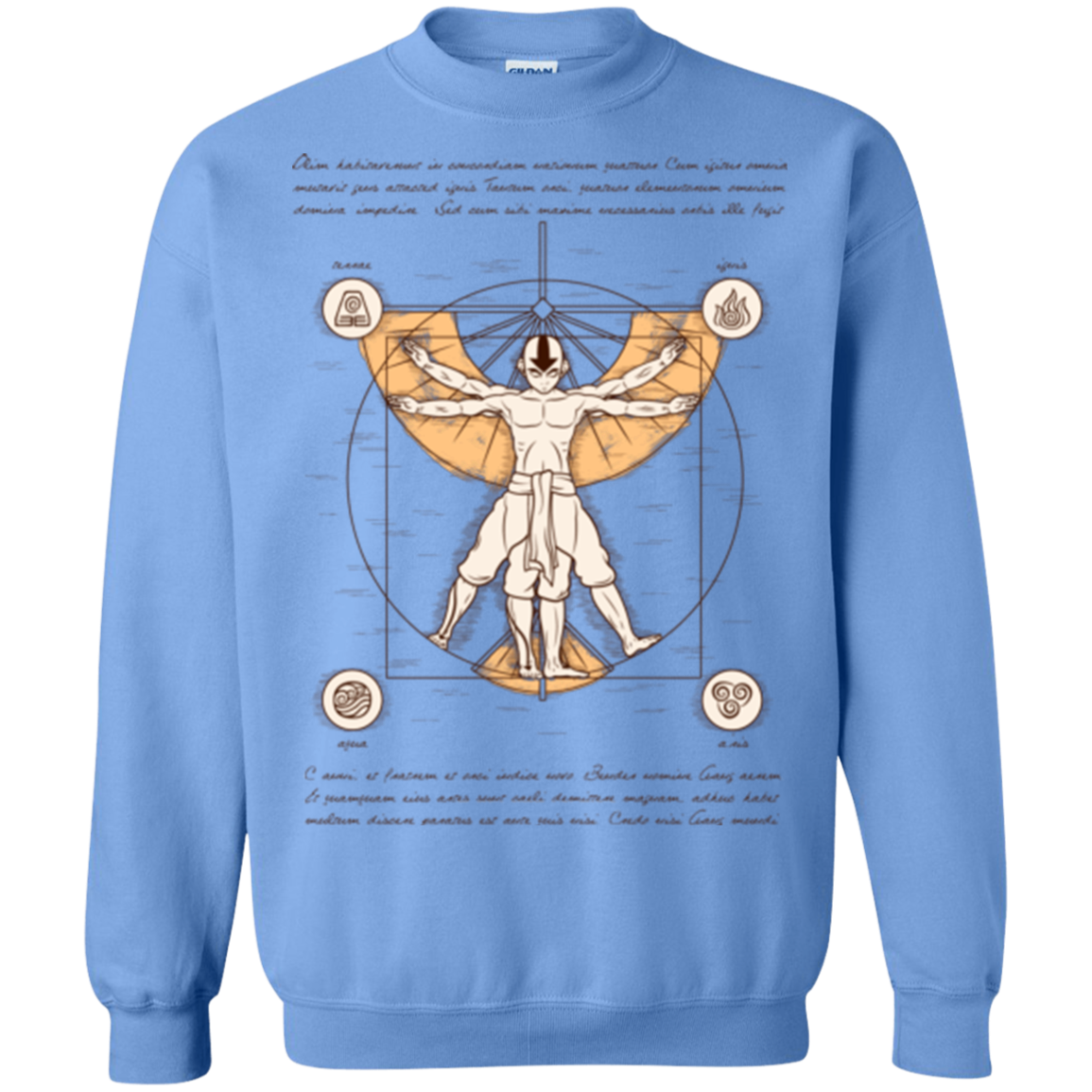 Vitruvian Aang (1) Crewneck Sweatshirt