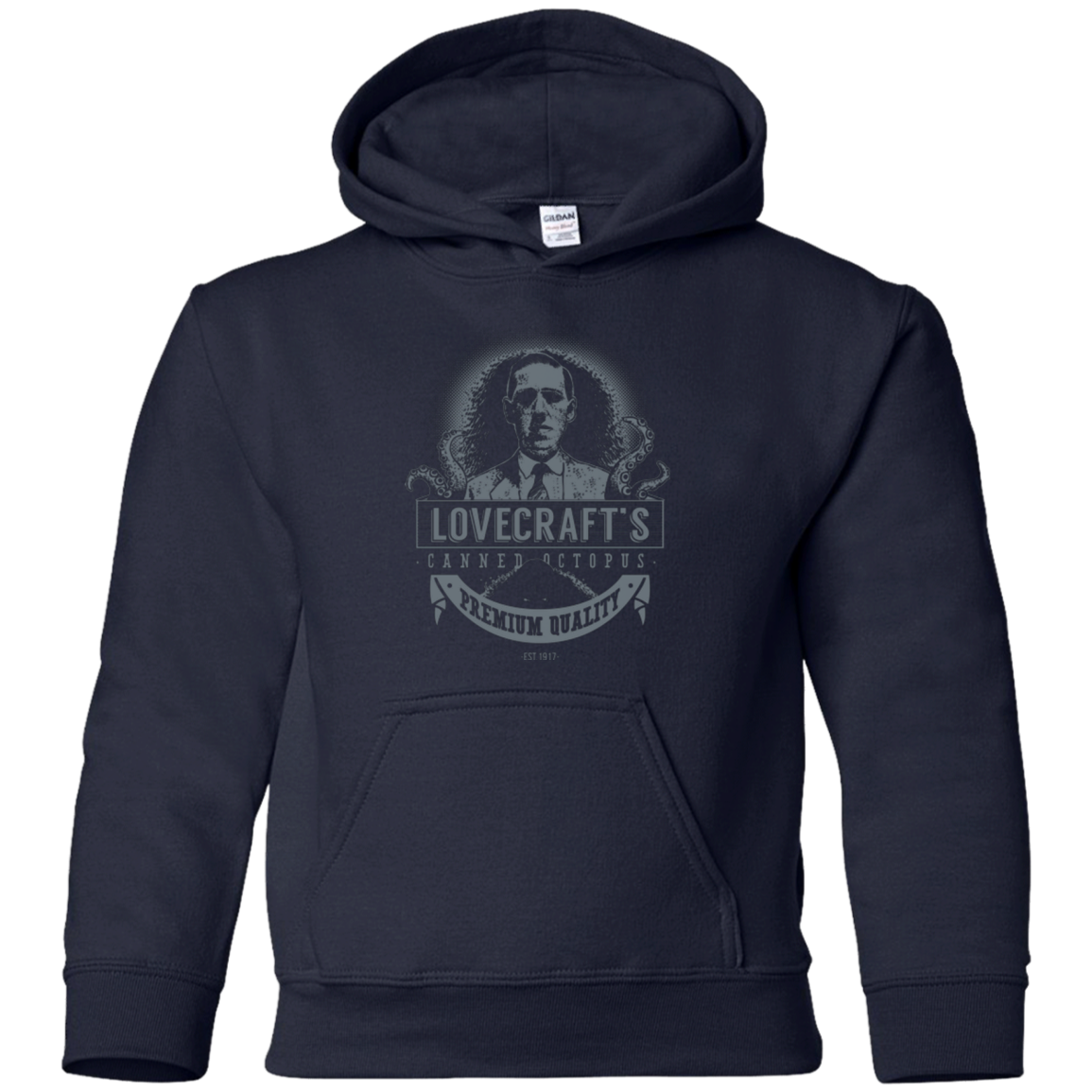 Lovecraft Canned Octopus Youth Hoodie