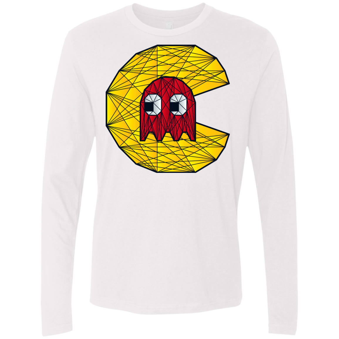 Poly Pac Man Men's Premium Long Sleeve
