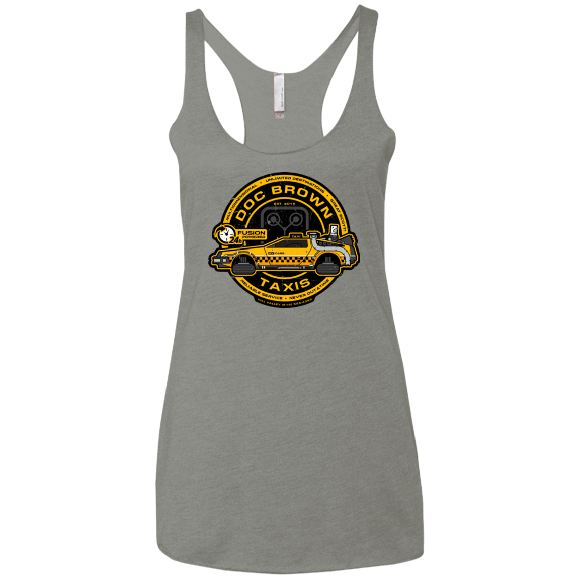 Doc Brown Taxis Women's Triblend Racerback Tank