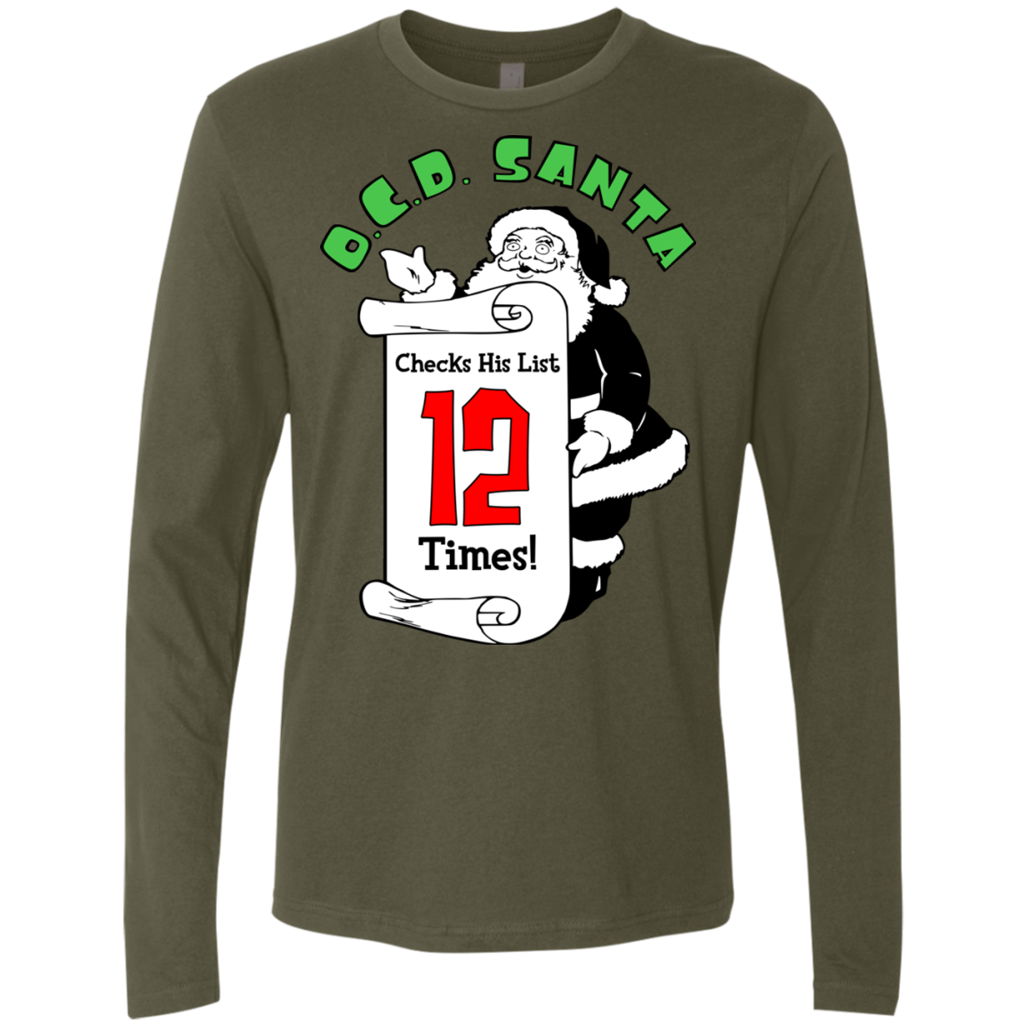 OCD Santa Men's Premium Long Sleeve