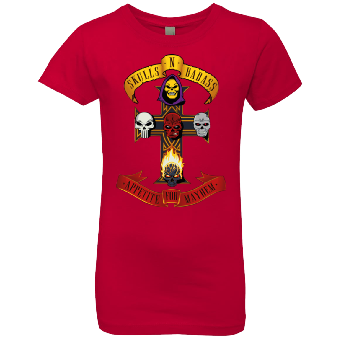 Skull And Badass Girls Premium T-Shirt